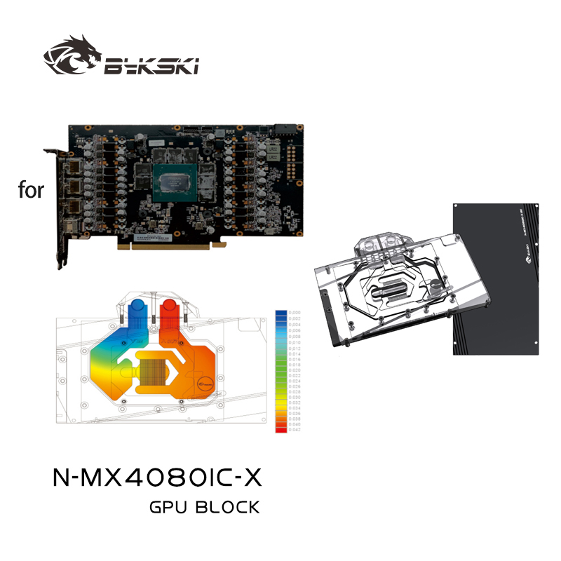 Rtx 4080 Water Cooling Block - Bykski N-MX4080IC-X bloc GPU pour MAXSUN