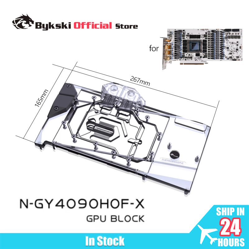 Rtx 4090 Water Block Full Cover - Bykski N-GY4090HOF-X bloc GPU utilisé pour