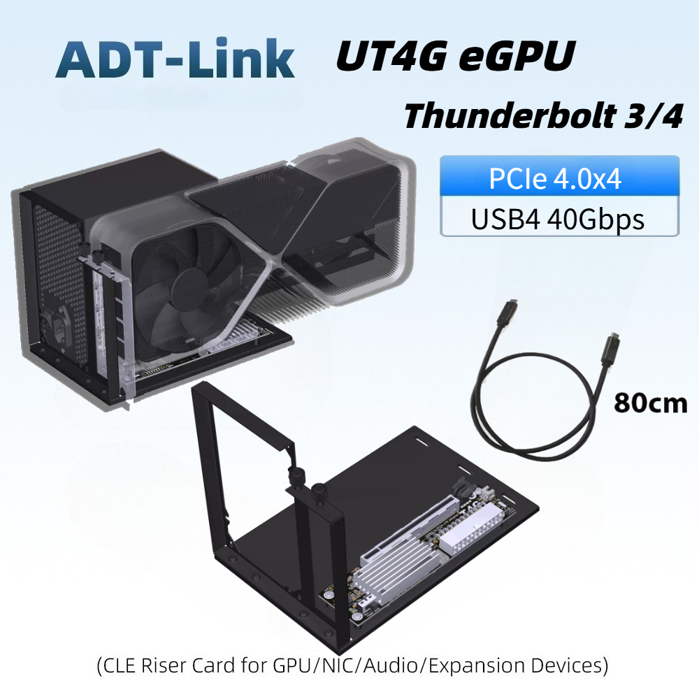 Gpu External Dock Egpu Thunderbolt 4 - Station d'accueil pour carte graphique externe