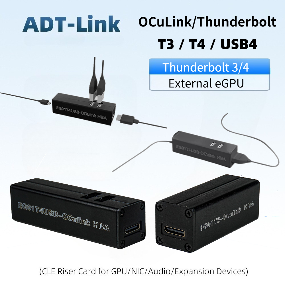 Gpu External Dock Egpu Thunderbolt 4 - Adaptateur Thunderbolt 4 USB4 OCuLink T3