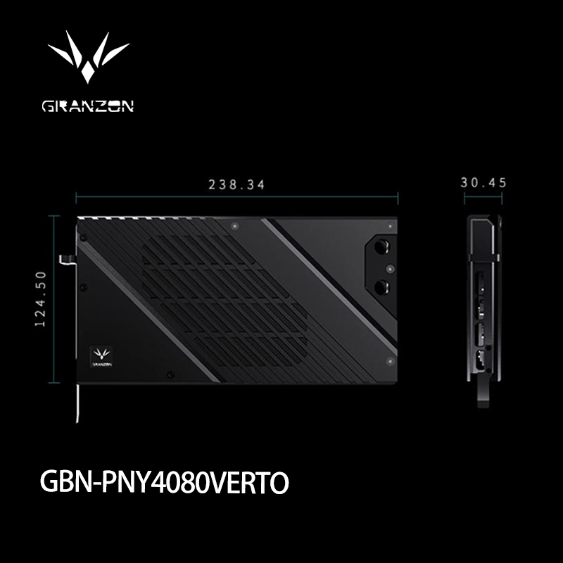 Rtx 4080 Water Cooling Block - Granzon GBN-PNY4080VERTO bloc d'eau pour PNY