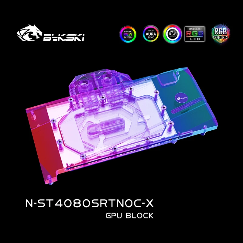 Rtx 4080 Super 16Gb - Bloc GPU Bykski N-ST4080SRTNOC-X pour carte