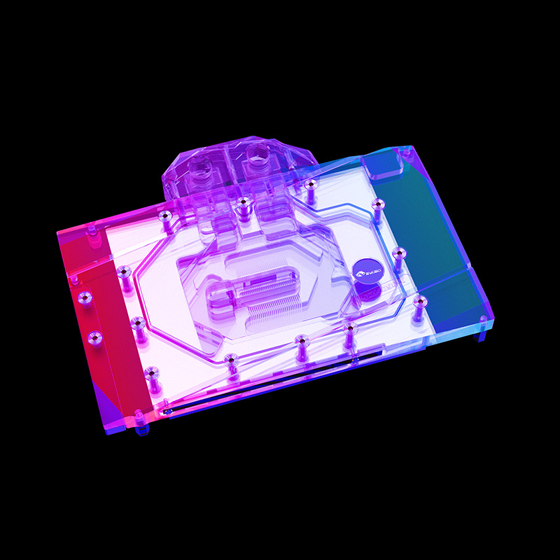 Rtx 4090 Water Block Full Cover - Bykski refroidisseur d'eau utilisé pour INNO3D