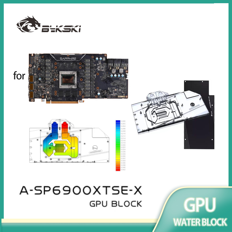 Rx 6900 Xt 16Gb - Bykski GPU bloc d'eau pour SAPPHIRE