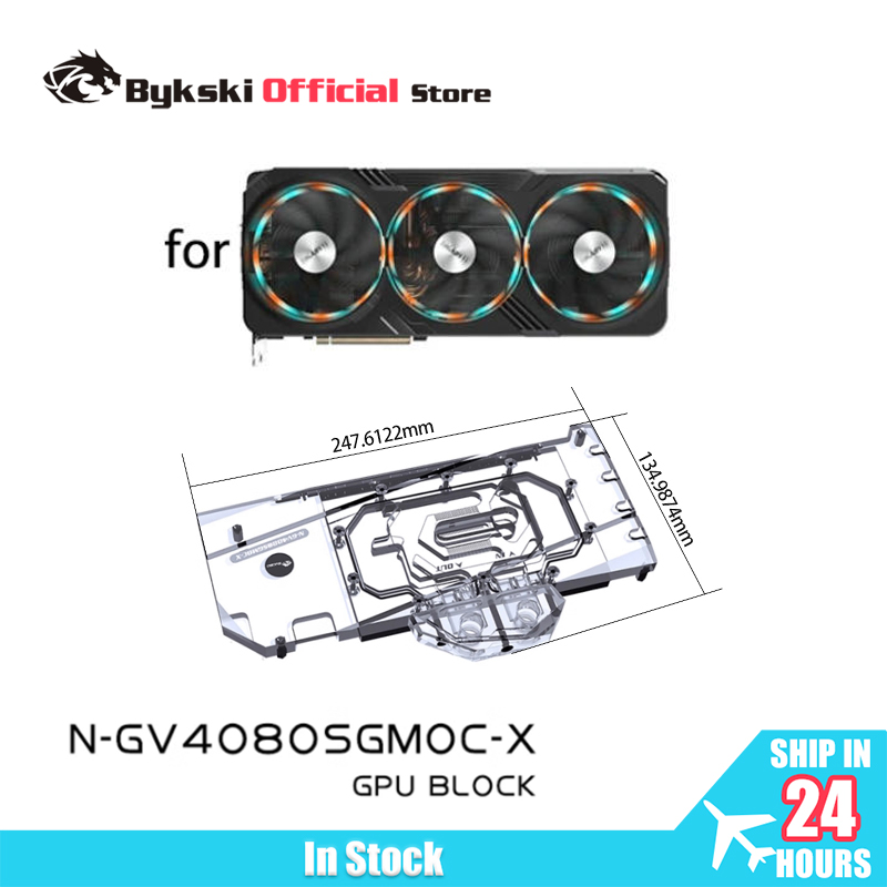Rtx 4080 Water Cooling Block - Bloc GPU Bykski pour carte graphique