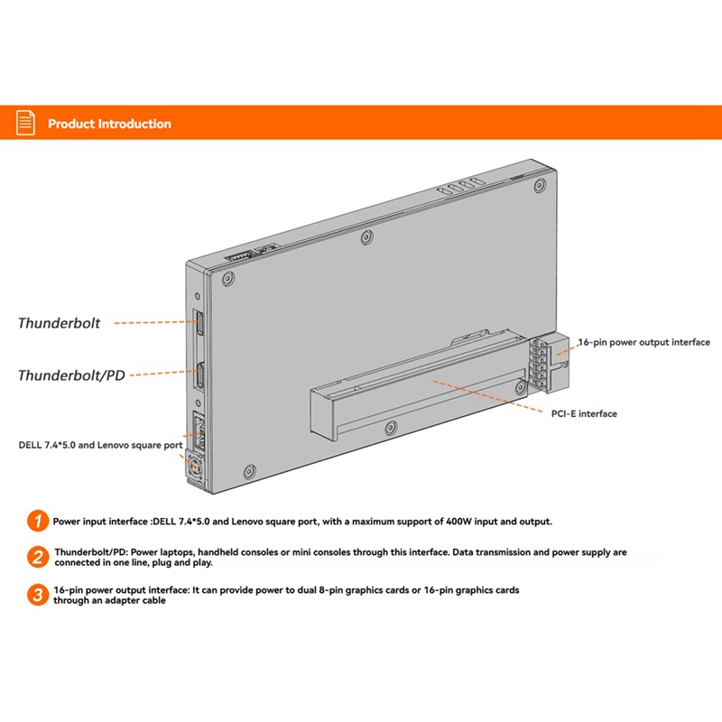 Carte graphique externe pour o - Gpu External Dock Egpu Thunderbolt 4 avis et prix
