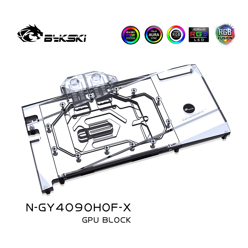 Bykski N-GY4090HOF-X bloc GPU  - Rtx 4090 Water Block Full Cover avis et prix