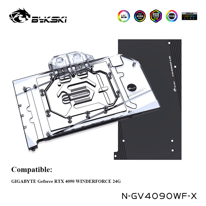 Bloc d'eau pour GPU Bykski pou - Rtx 4090 Water Block Full Cover avis et prix