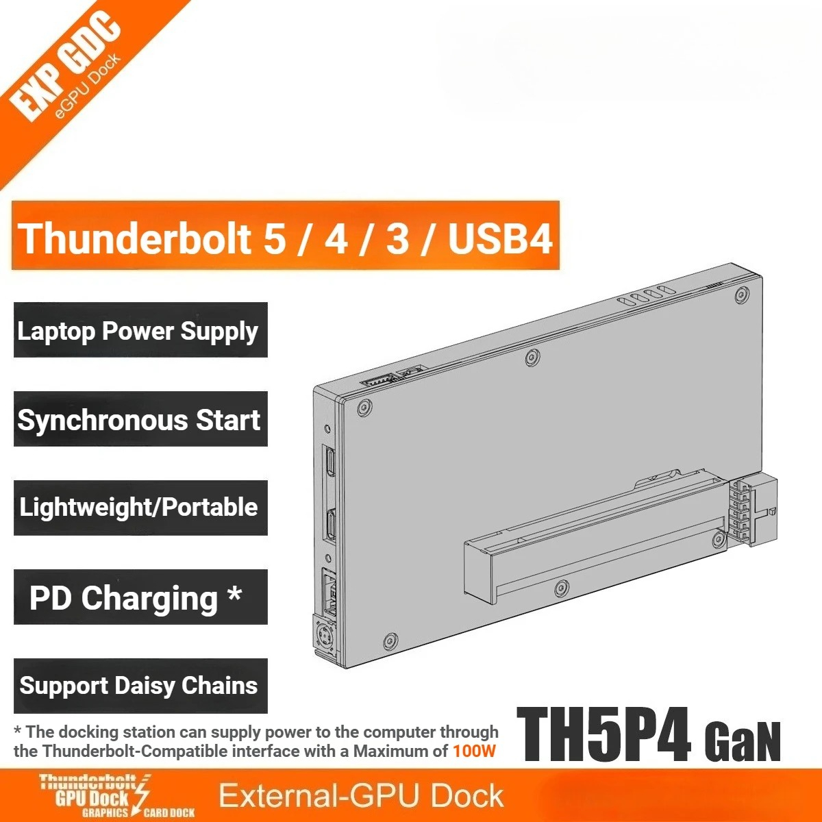 Carte graphique externe TH5P4G - Gpu External Dock Egpu Thunderbolt 4 avis et prix
