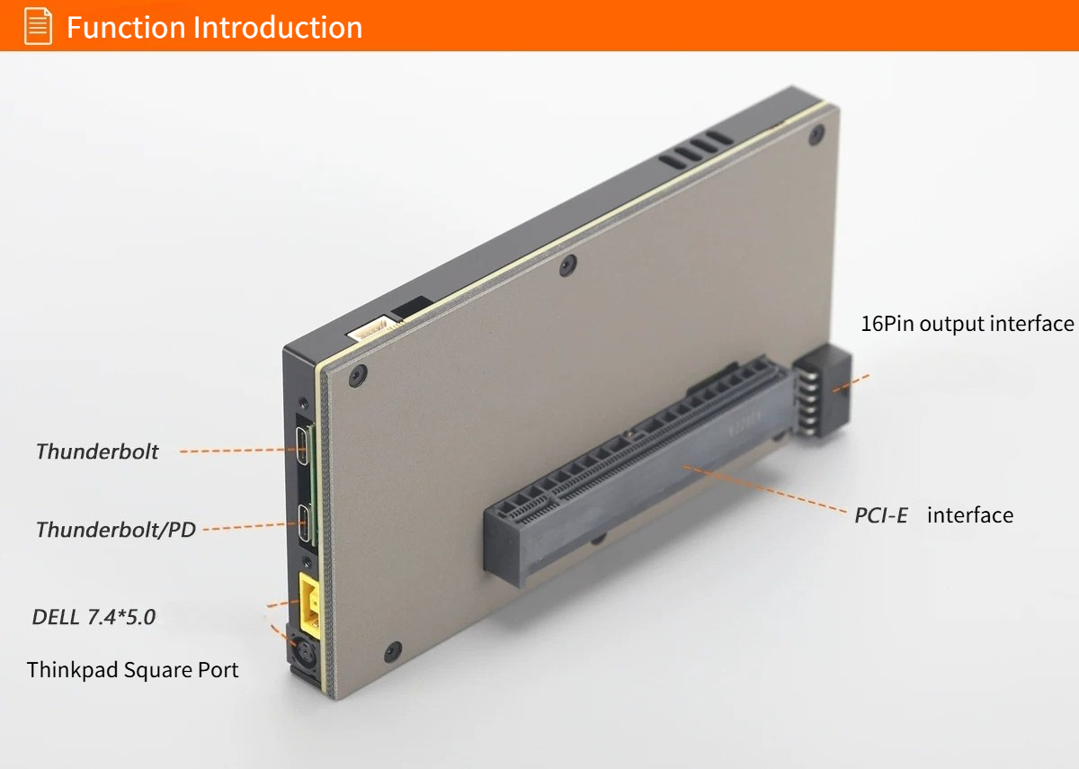 Carte graphique externe TH5P4G - Gpu External Dock Egpu Thunderbolt 4 avis et prix