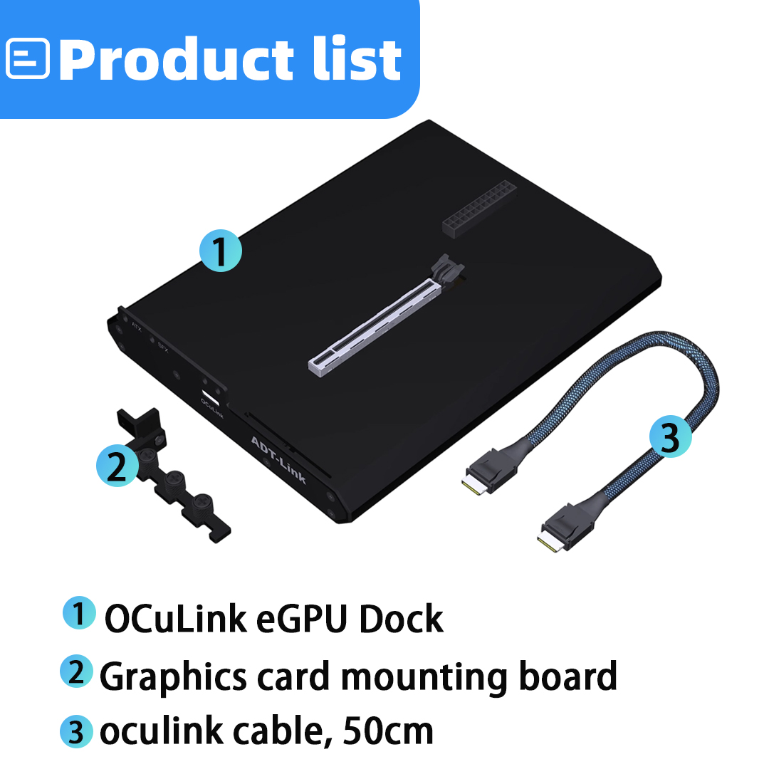 OCuLink eGPU Dock PCIe 4.0 X4  - Oculink Gpu Dock Station avis et prix